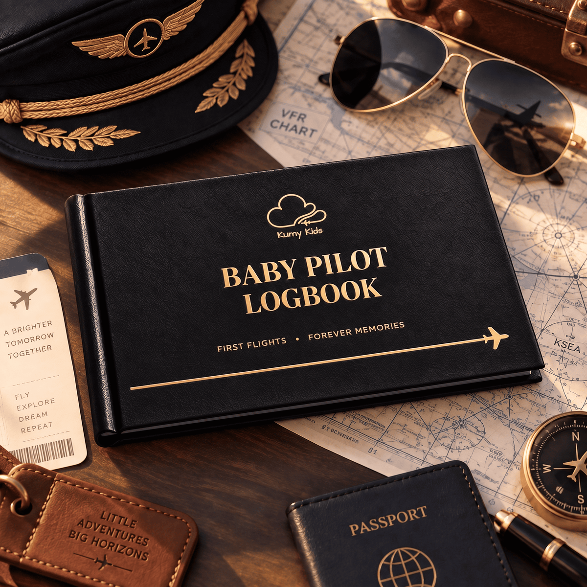 Baby Pilot Logbook – First Flight Travel Journal