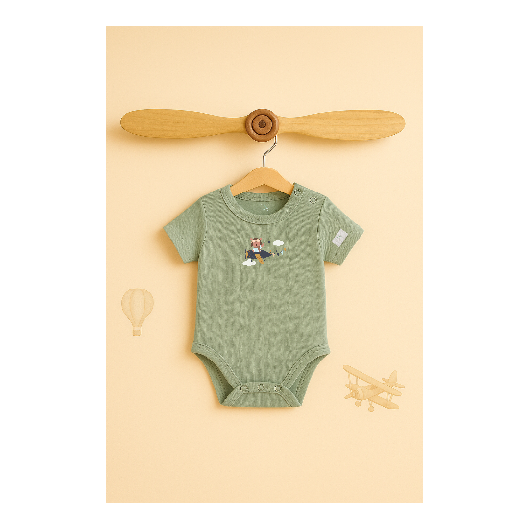 Short Sleeve "Baby Pilot" Bodysuit – Kumy Kids®