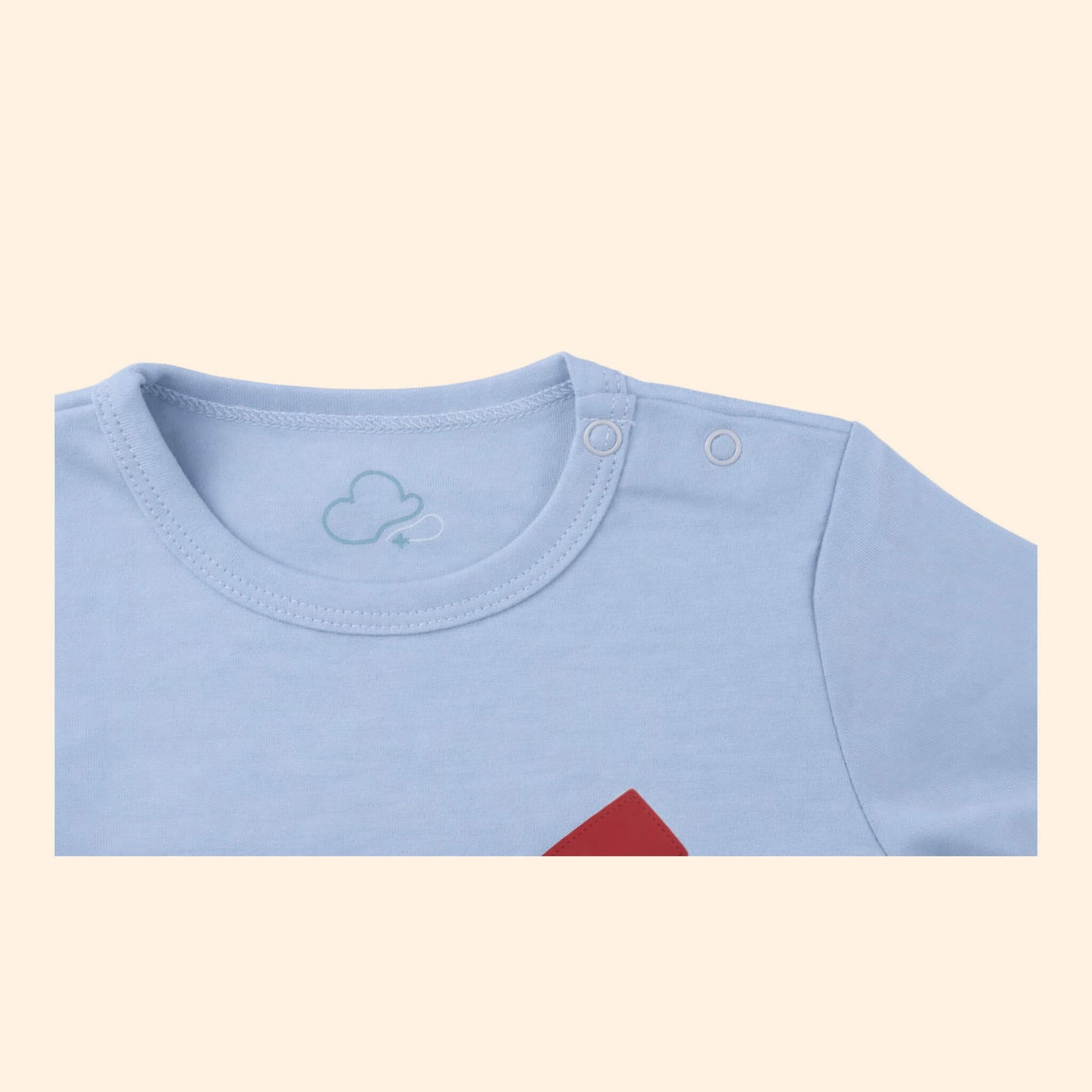 Baby Short Sleeve Onesie Logo Details