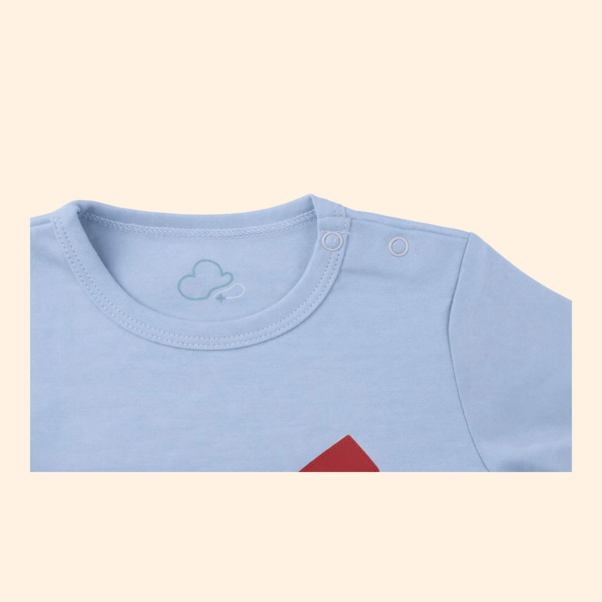 Baby Short Sleeve Onesie Logo Details