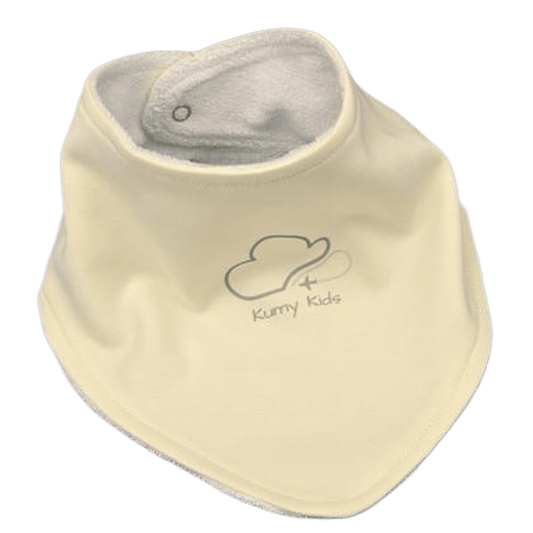 Baby Bib Bandana Cotton Aviation Logo - Beige Triangle Italian Design 0-3Y