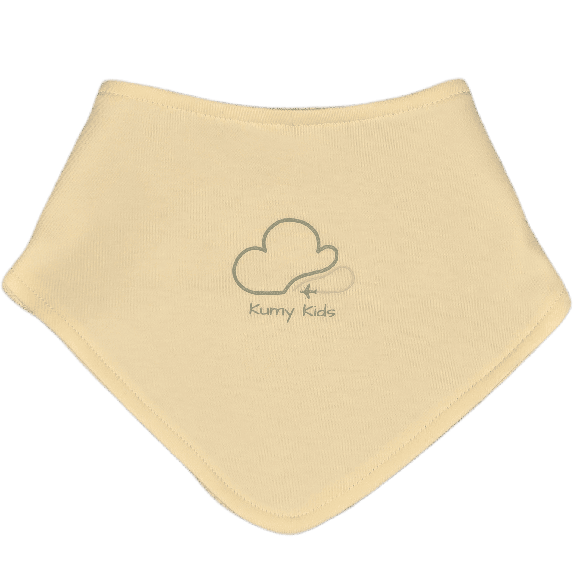 Aviation baby bandana bib, beige with pilot print – Kumy Kids