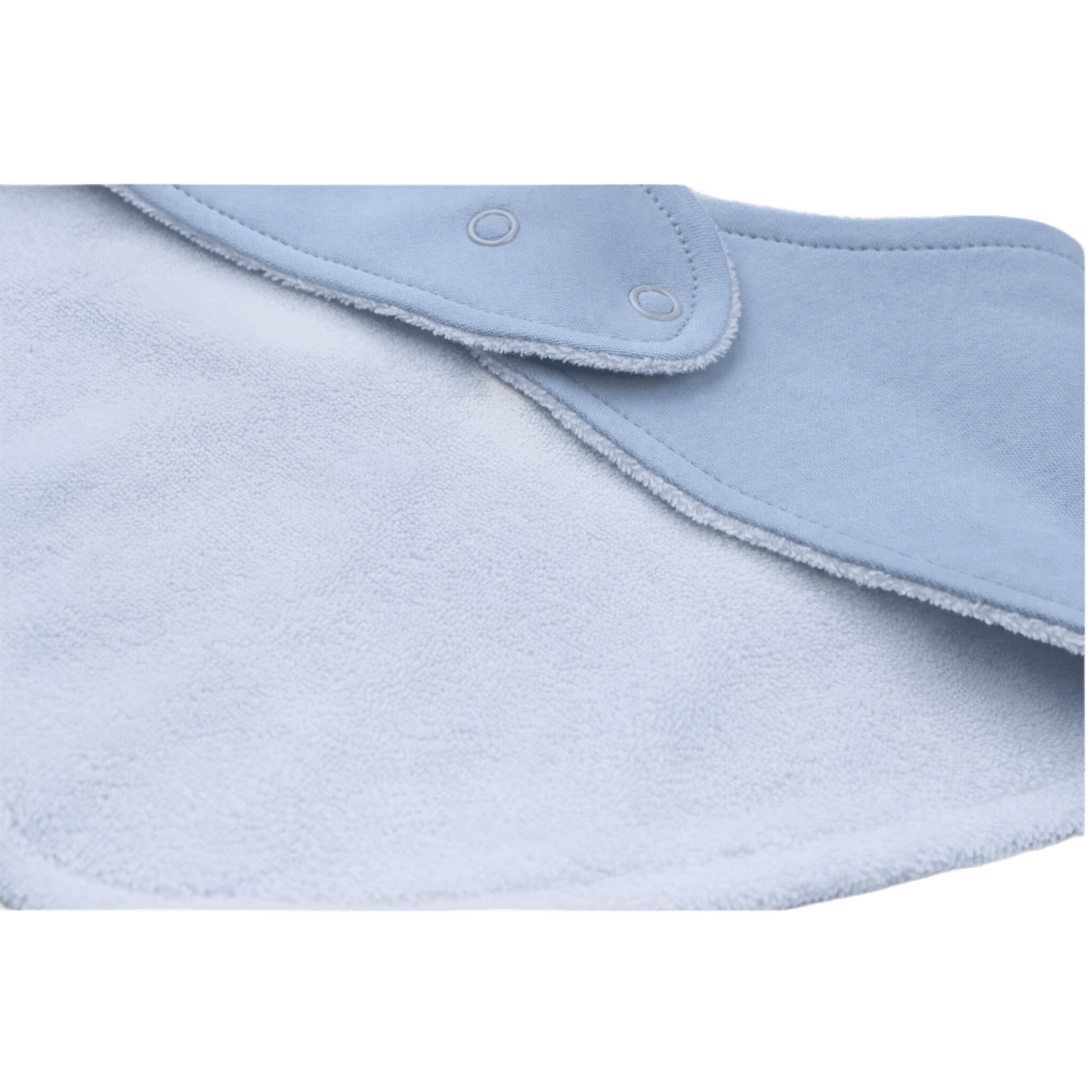 Baby cotton bib back detail