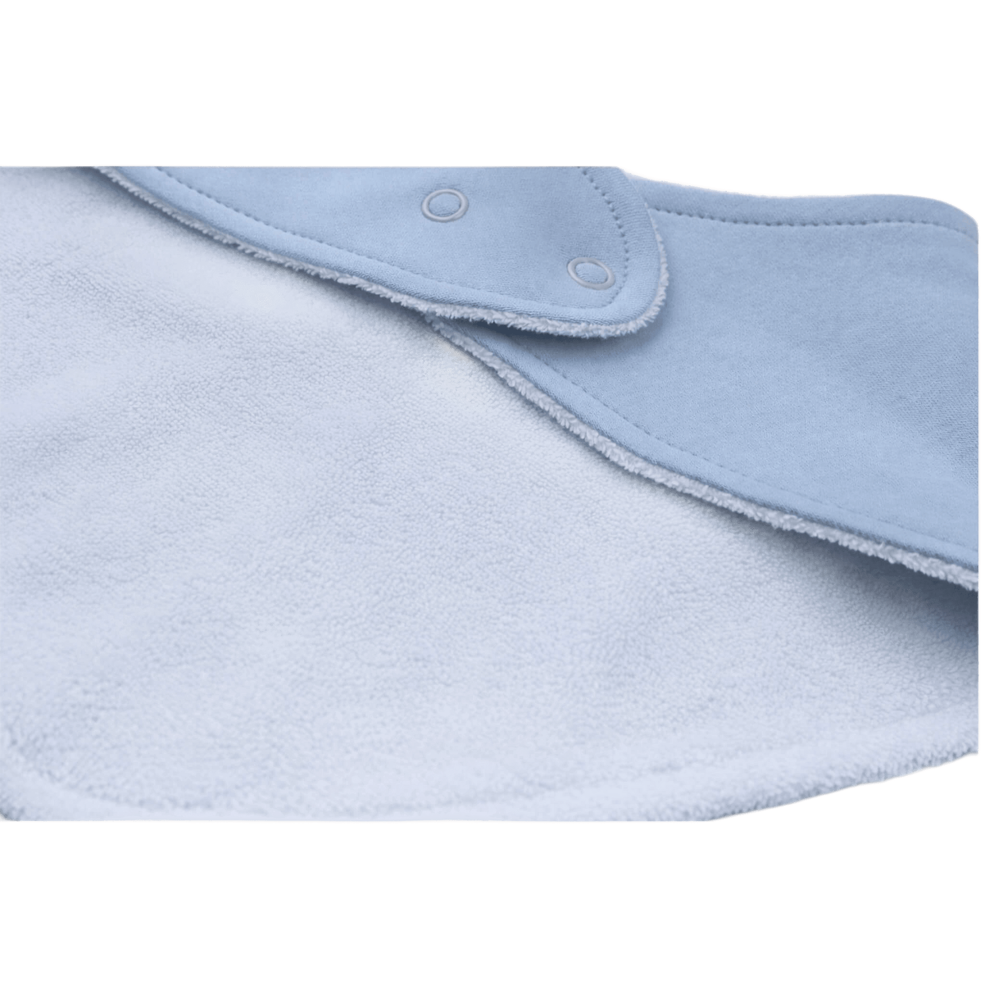 Baby cotton bib back detail