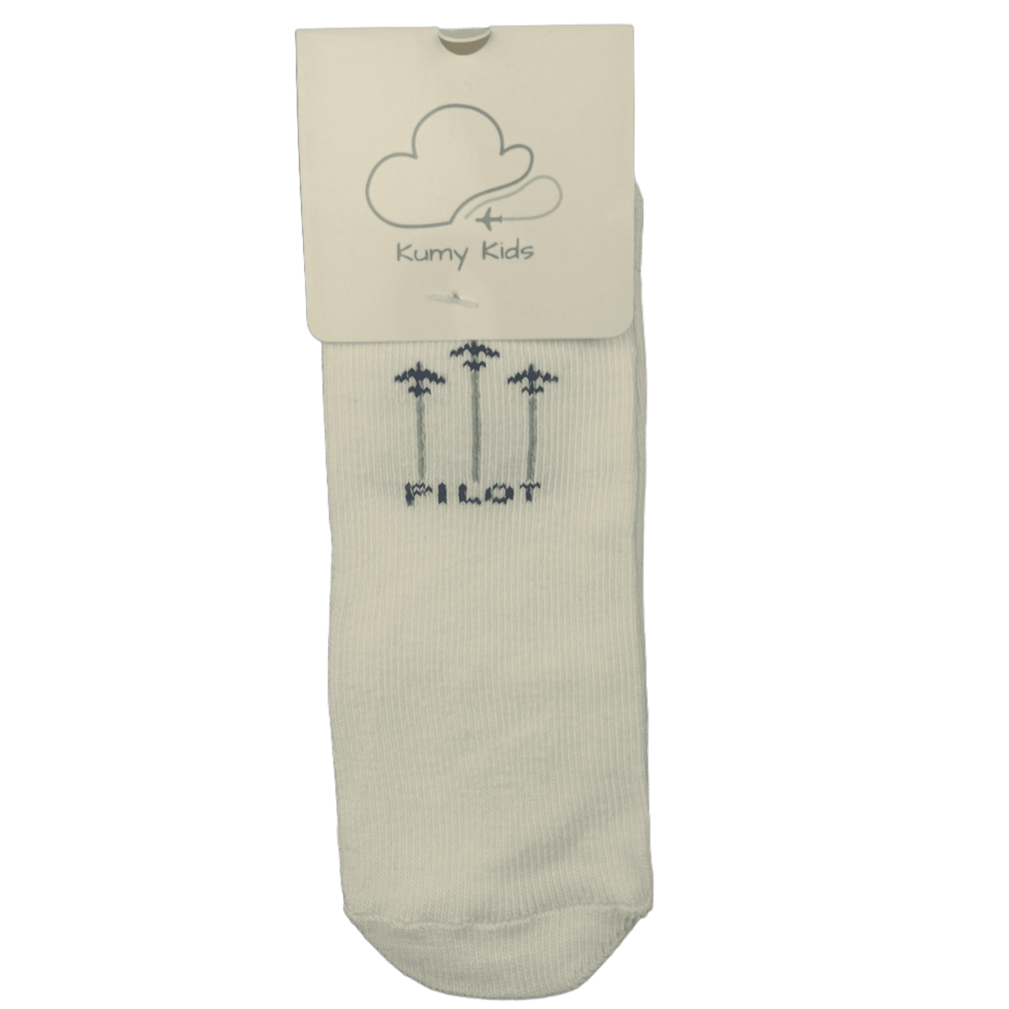 Baby Cotton Socks  Aviation Design - Soft Ribbed Design