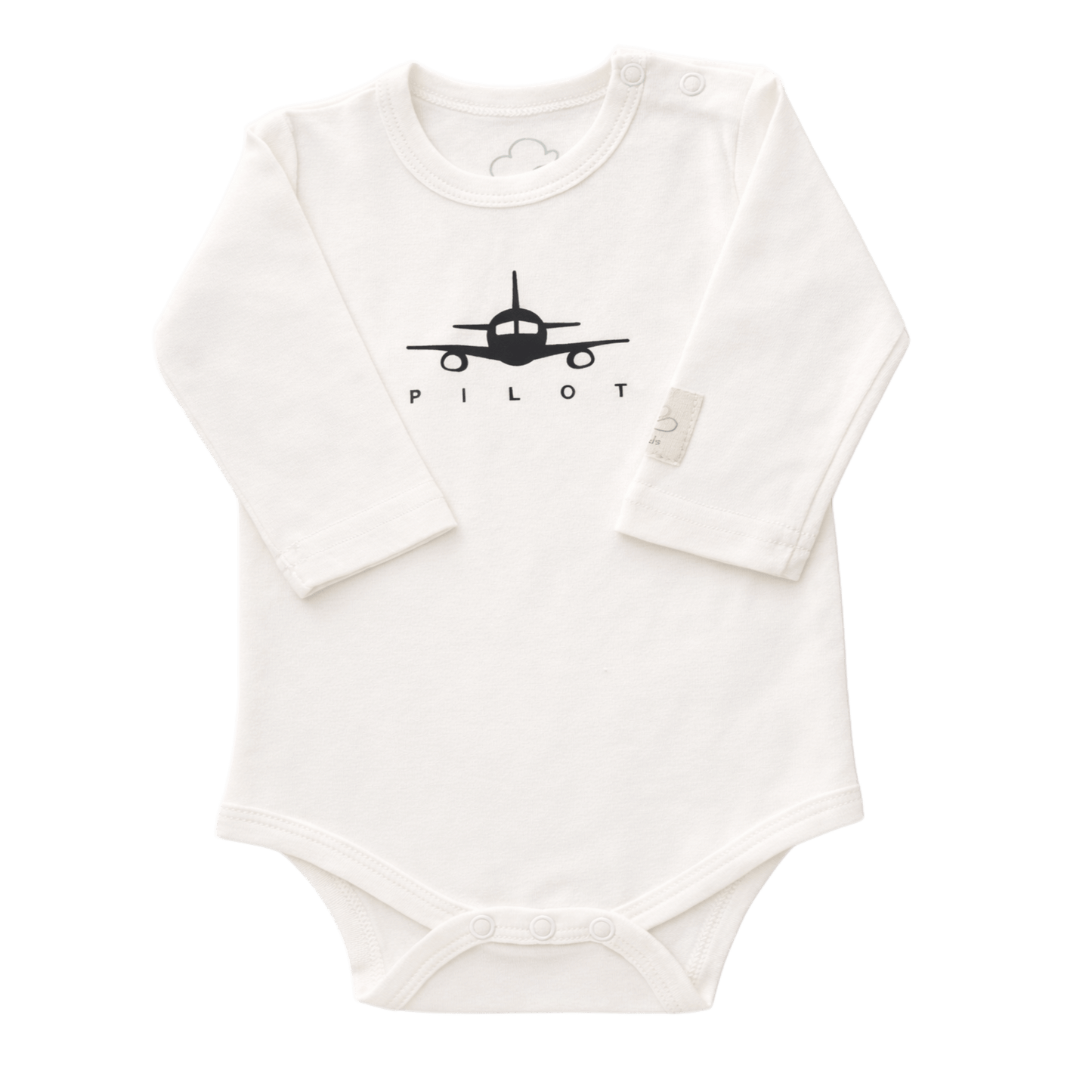 Baby Pilot Bodysuit Long Sleeve - 100% Cotton Italian Design 0-24M