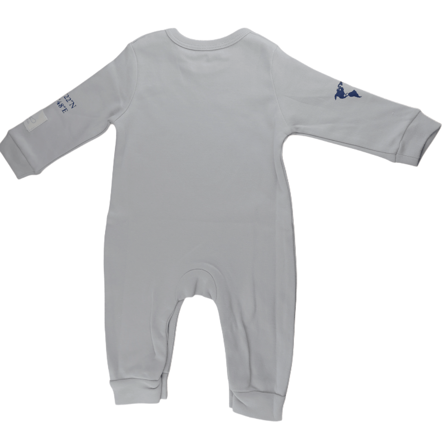 Baby Sleepsuit Long Sleeve Cotton Aviation - 100% Combed Cotton Italian Design Footless 0-24M
