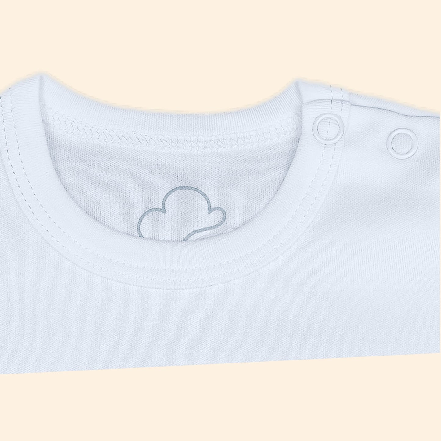Baby Short Sleeve Aviation Bodysuit - 100% Cotton Italian Design 0-24M