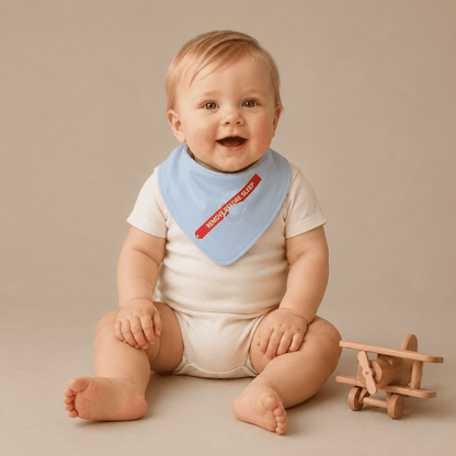 Baby Bandana Bib Aviation Cotton - 80% Cotton 20% Polyester Italian Design 0-36M