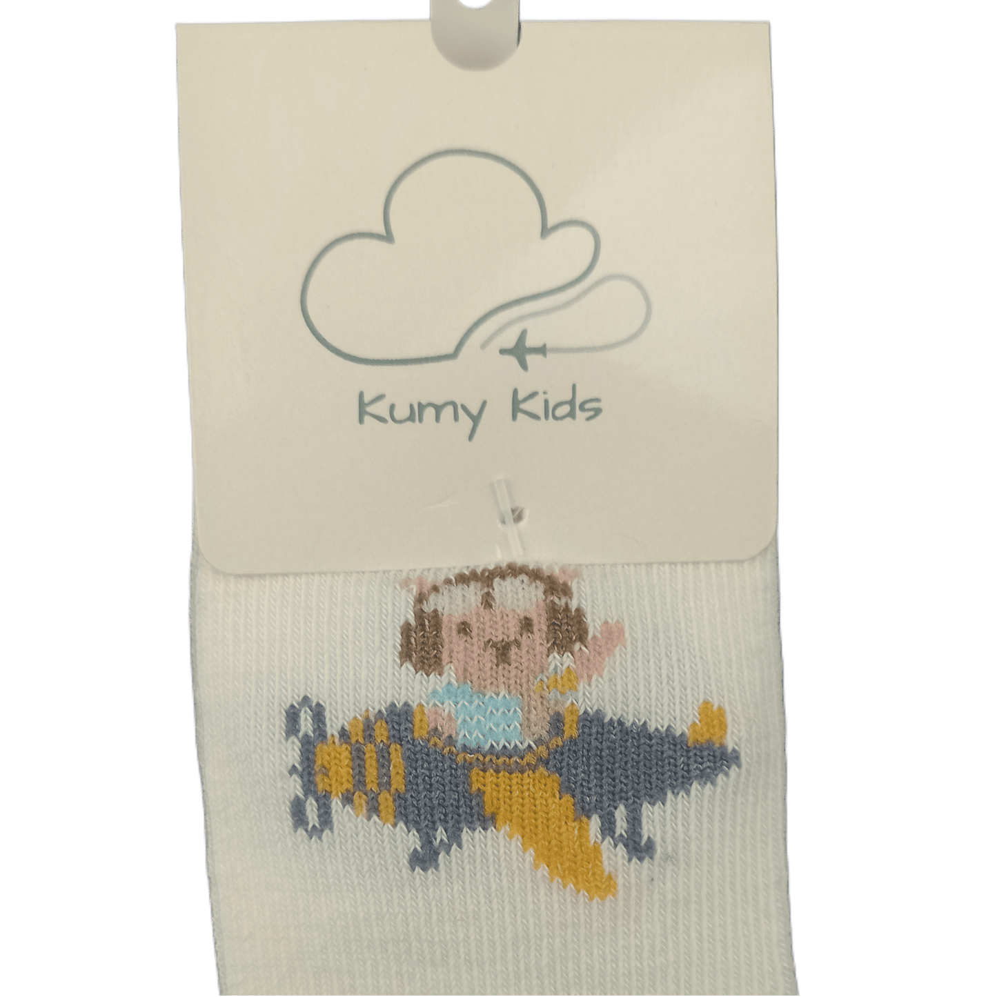 Baby Cotton Socks  Aviation Design - Soft Ribbed Design