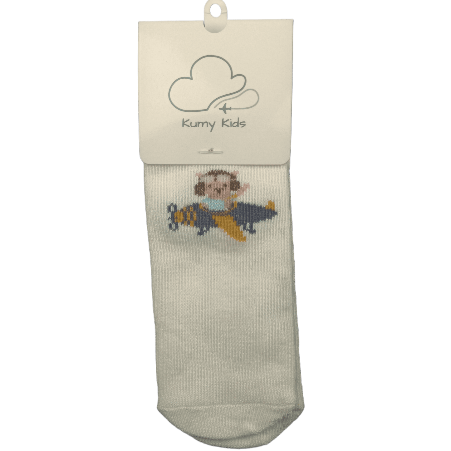 Baby Cotton Socks  Aviation Design - Soft Ribbed Design