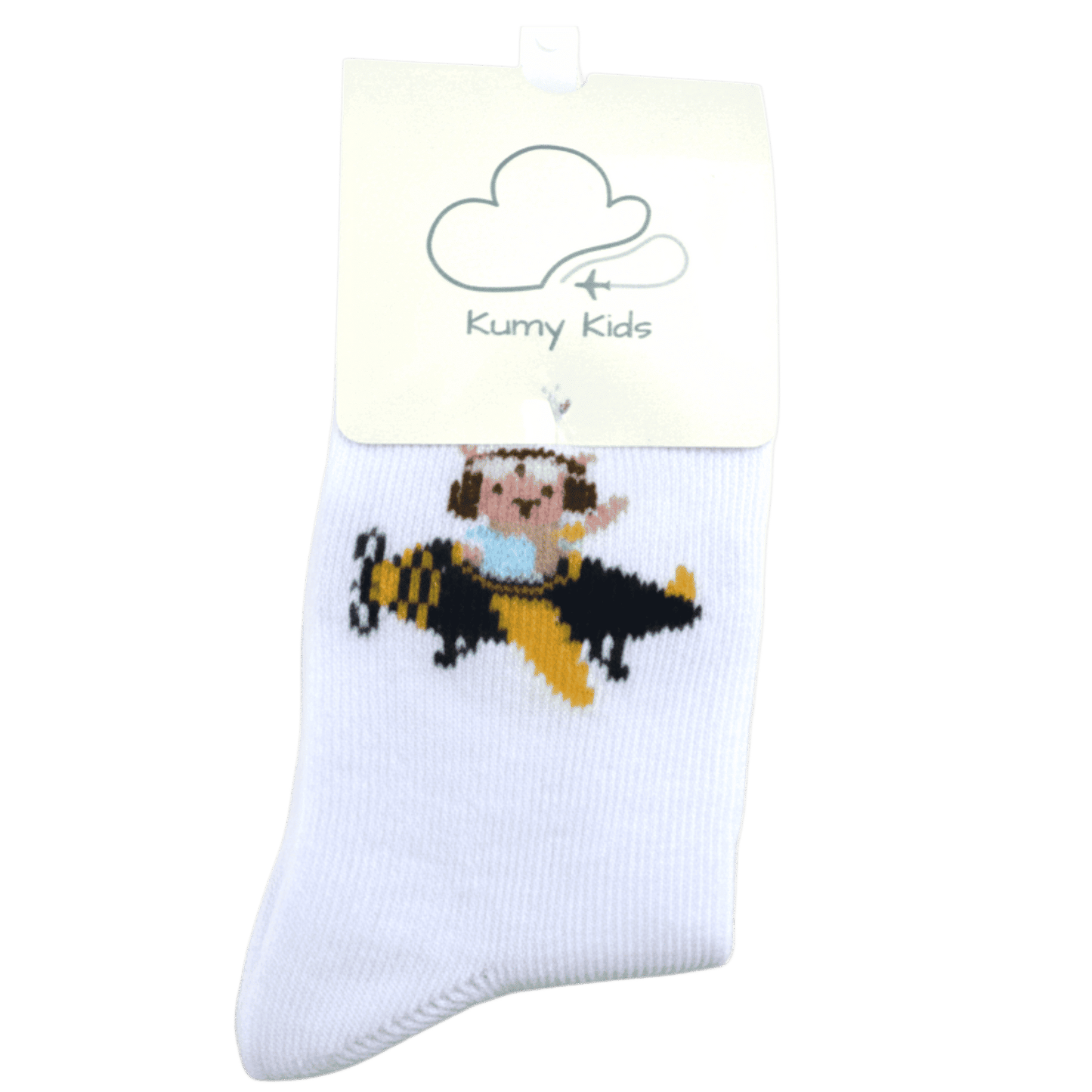 Baby Cotton Socks  Aviation Design - Soft Ribbed Design