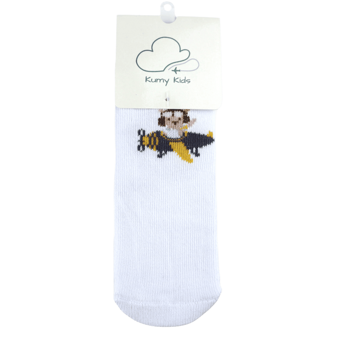 Baby Cotton Socks  Aviation Design - Soft Ribbed Design