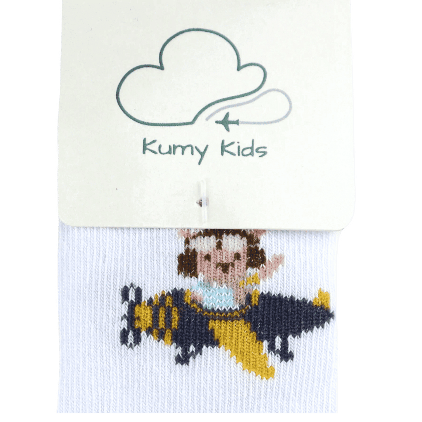 Baby Cotton Socks  Aviation Design - Soft Ribbed Design