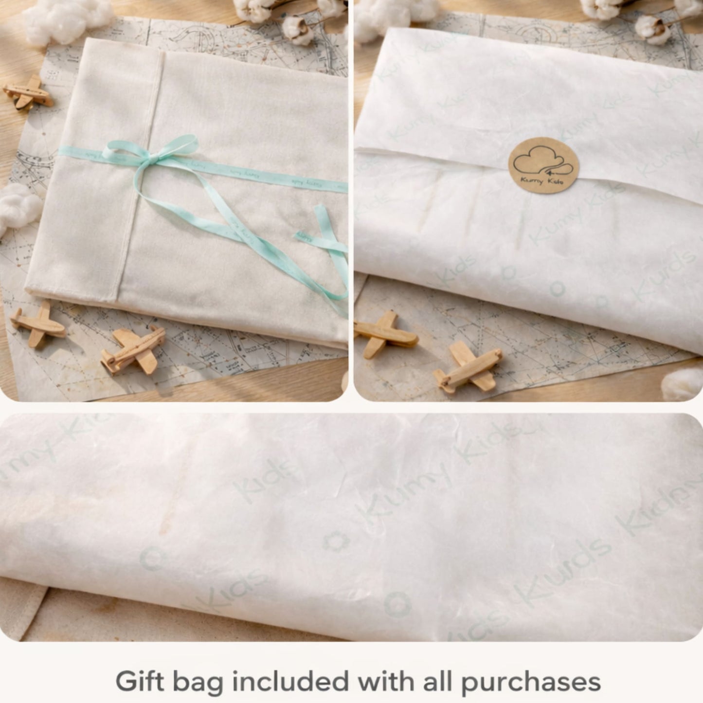 Kumy Kids gift bag with premium newborn gift packaging for babywear orders